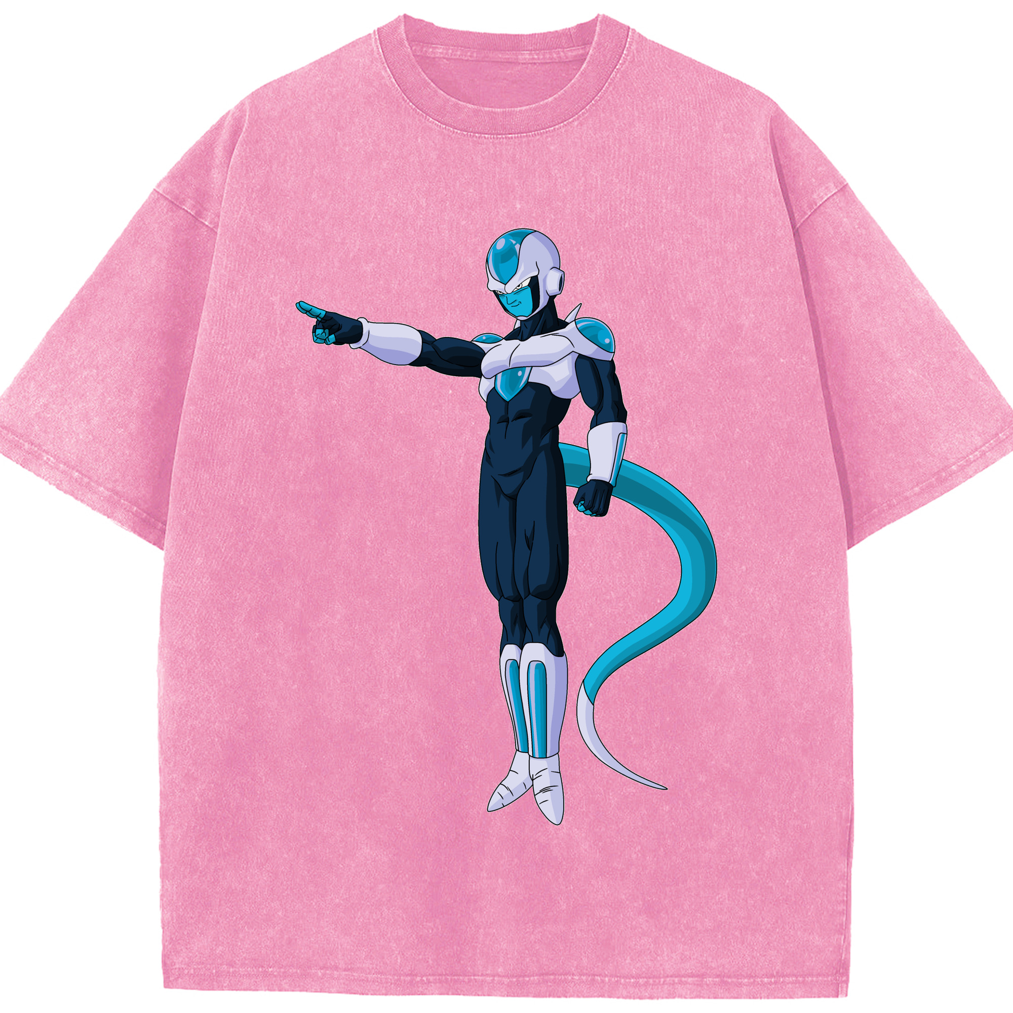 （画像用） ドラゴンボール フリーザ DRAGON BALL Frieza 綿100% ヴィンテージ風 半袖Tシャツ（フロントプリント）